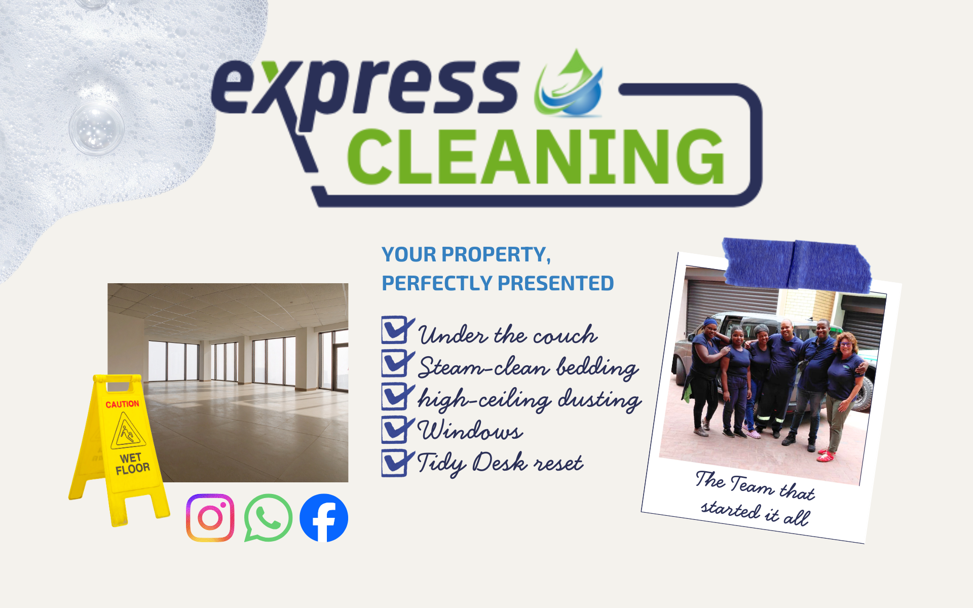 Express Cleaning’s Meta Facelift